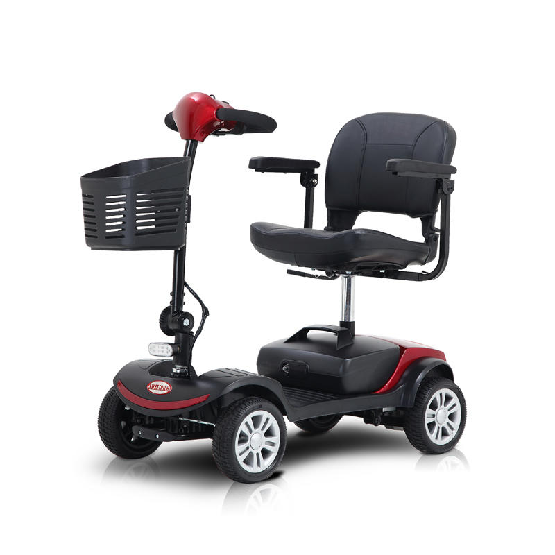 S1運動しやすい四輪超軽量折りたたみ式高齢者電動スクーター